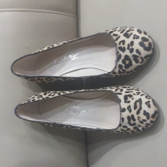 Shoes of Prey leather animal print w red wedges 38 - Picture 3 of 9